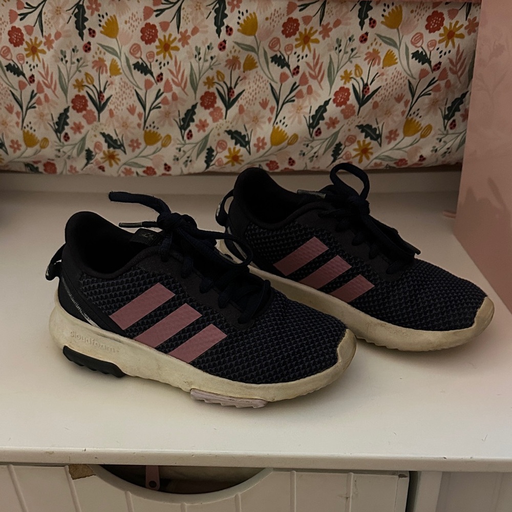 Adidas Black and Pink Athletic Shoes